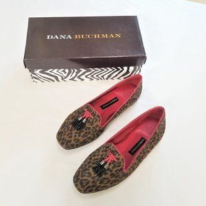 Dana Buchman Sabine Animal Print Cheetah Flats Loafers Size 8.5 M NIB